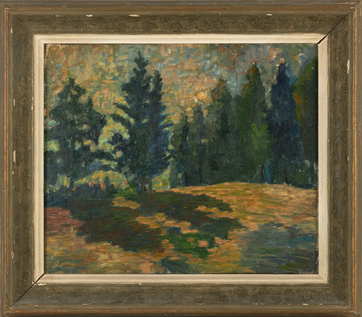 lennart-jacobson-1909-1944-motljus-run-olja-p-duk-osignerad