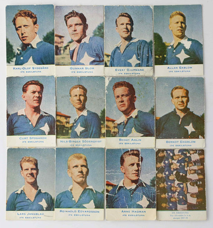 Ancien Fanion IFK Eskilstuna – Suède, Petit Pennant Vintage