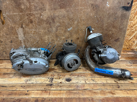 PARTI MOPEDMOTORER, 3 st, Husqvarna, Rex, Zündapp.