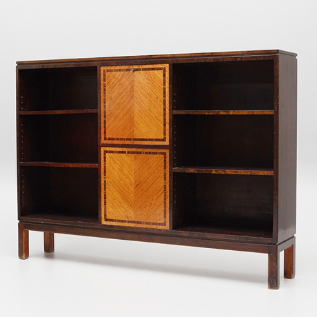 bookshelf-art-deco-veneered-stained-birch-1930s-40s-furniture