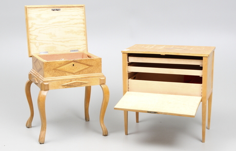 SCHATULL, 2 st, 1900-tal.