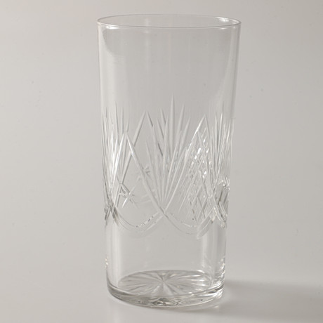 GROGG GLASS, 10 pieces, ground glass, first half of the 20th century ...