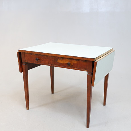 DINING TABLE, perstorp top, two drawers in frame, birch frame, 1920s ...