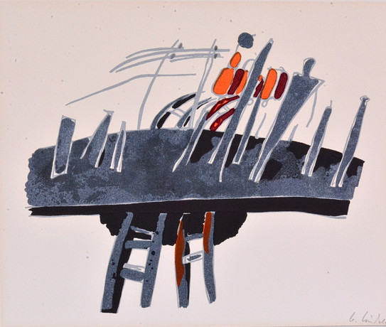 LAGE LINDELL. Color lithography. Art - Engravings & Prints - Auctionet