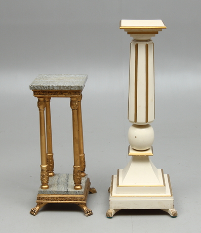 PIEDESTALER, 2 st, 1900-tal.