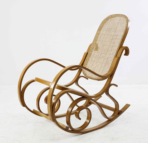 ROCKING CHAIR, rattan, Thonet style, 20th century. Furniture ...