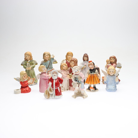 Goebel Angel Self-Backen, Decorative Figurine, Porcelain, Multi-Colour