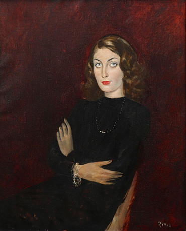 PERE PRUNA. Una joven. Arte - Pintura - Auctionet