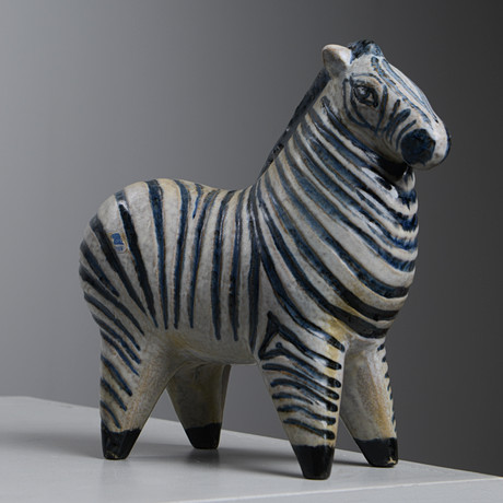 LISA LARSON. Zebra from the Stora Zoo series, Gustavsberg