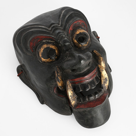 NOH-MASK/BUGAKU-MASK, stor, föreställande Nasori, Japan, sannolikt ...