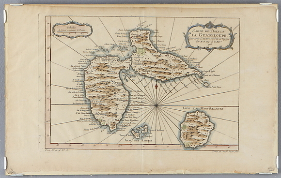 mapa-carte-de-l-isle-de-la-guadeloupe-siglo-xviii-libros-mapas-y
