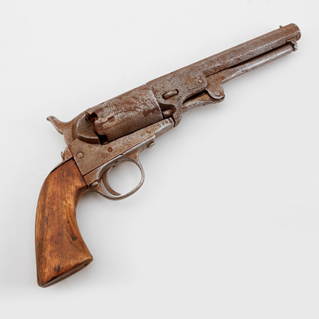 A 19th century Belgian battle-lock revolver. Weapons & Militaria - Guns ...