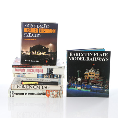 TRAIN AND RAILWAY LITERATURE, NINE VOLUMES. Books, Maps & Manuscripts ...