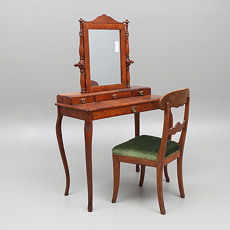 TOCADOR, neo-rococó y SILLA, bajo imperio, siglo XIX. Muebles - Mesas ...