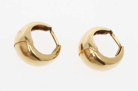 ÖRHÄNGEN, 1par, 18k guld, vikt ca 2,8 gram.