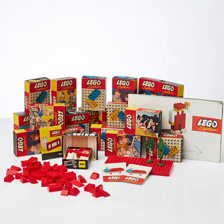 LEGO, 25 cardboard boxes, Lego pieces, original packaging, 1960's. Toys ...