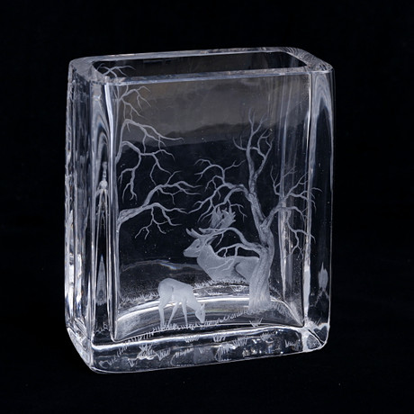 vas-tony-racov-glasgravyr-eken-s-glas-konstglas-auctionet