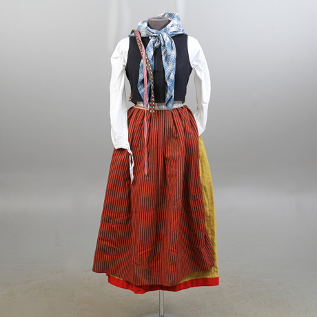 folkdr-kt-kvinna-stra-ving-ker-5-delar-vintagekl-der-accessoarer