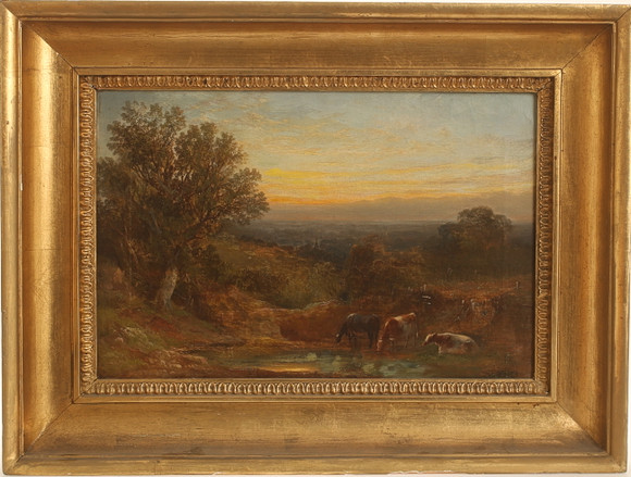 ALEXANDER FREDERICK ROLFE. An oil on canvas, 19th century, signed. Art ...