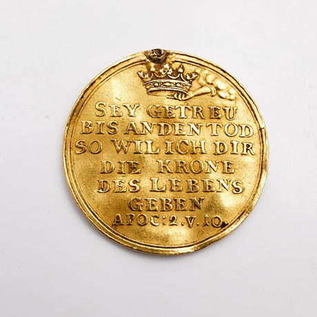COMMEMORATIVE COIN, 17/1800 century, Germany/Prussia, gold, with ...