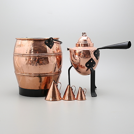 COPPER OBJECTS, 5 parts. Silver & Metals - Pewter, Brass & Copper ...