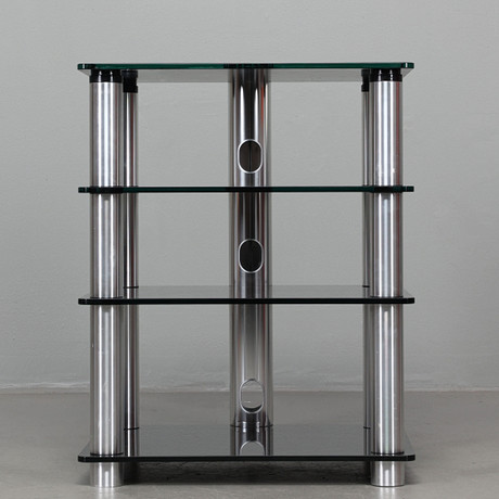 HIFI-RACK, metal and glass, Scansonic, 2000s, Denmark. Furniture ...