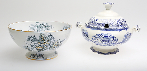 TERRIN and BOWL, flintware, 
