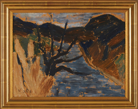 KALLE HEDBERG (1894-1959). Landscape with fjords, oil on panel, signed ...