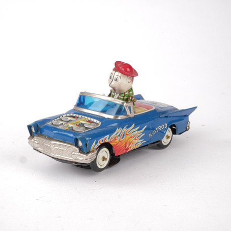 VOITURE Tole BUICK CABRIOLET Type1950 1/18e JAPON À Friction ANNEE 1950