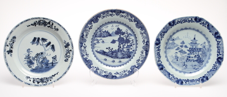 TALLRIKAR, 7 st, Kina 1700-tal.