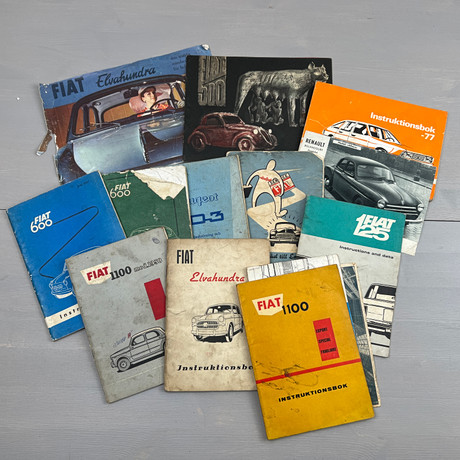 PARTI KATALOGER, ca 14 st, bl.a Simca, Fiat, Peugeot, 1900-talets andra hälft.