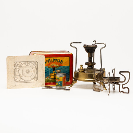Antique/VTG Primus PRI-MUS No 51 B A Hjorth Brass Kerosene Camping Stove NICE!! -- Antique Price