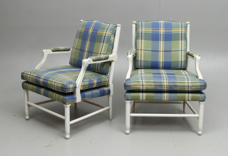 FÅTÖLJER, 1 par, Gripsholmsmodell, 1900-tal.