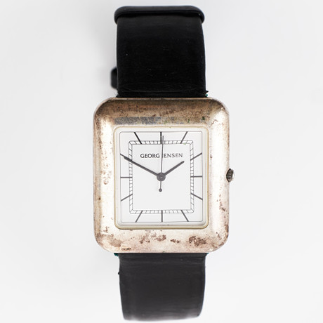 Horloge De Cheminée Georg Jensen N°339 Par Johan Rohde - Argent Sterling - Danemark
