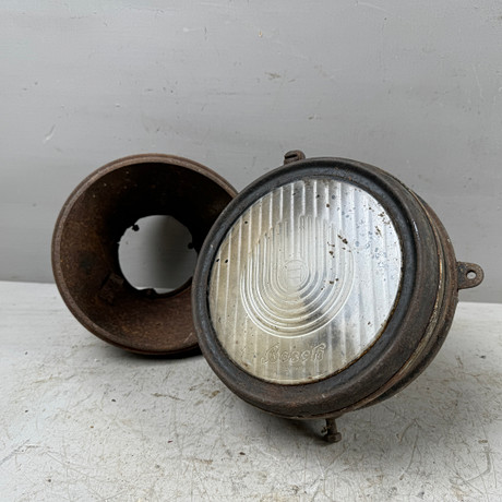 BOSCH, delar till framlykta, 3 st, Tyskland, 1930-tal.