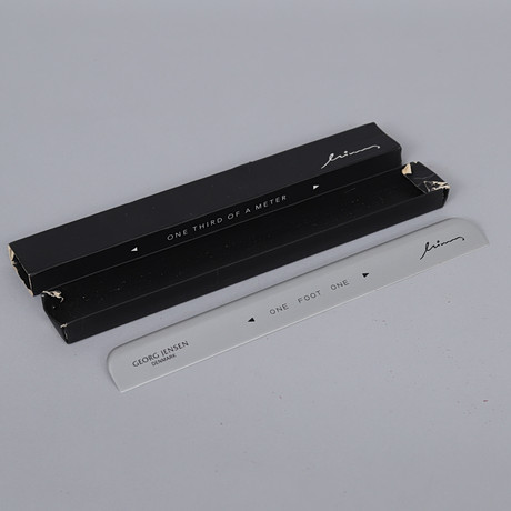 RULER One Third of a Meter, Minas, Georg Jensen. Silver & Metals ...