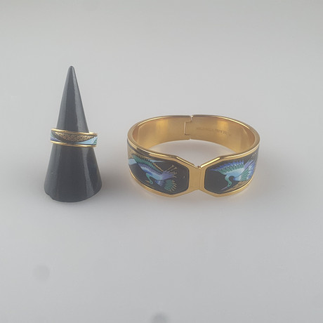 - Vintage “Cranes” set with bracelet and ring - MICHAELA FREY-TEAM WIEN ...