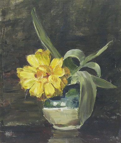 JOHAN BLADH. OIL ON PANEL. FLOWER STILL LIFE. Art - Paintings - Auctionet