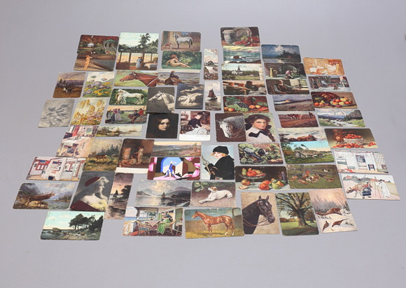 A set of 50 postcards, first half of the 20th century. Miscellaneous ...