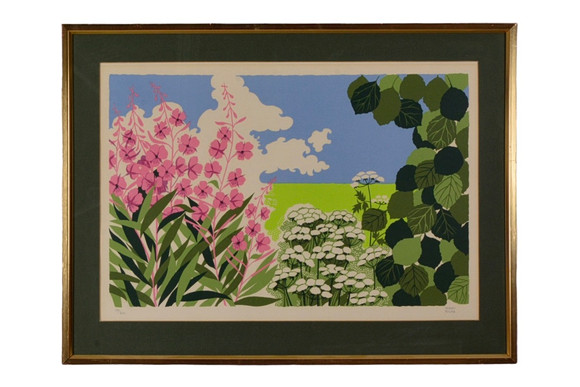 JERRY ROUPE. Color lithography. Art - Engravings & Prints - Auctionet