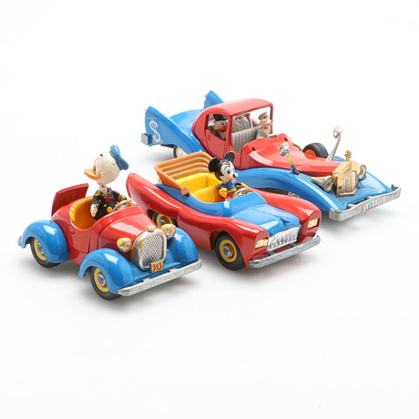 Vintage Walt Disney Paperino Politoys 554 Car Donald Duck