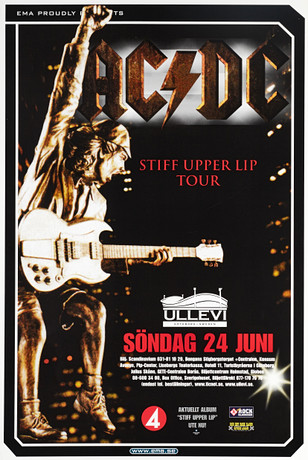 AC DC, 2 concert posters, 1996 & 2001. Konst - Grafik - Auctionet