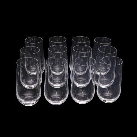 NILS LANDBERG. A set of 12 glasses, grogg/beer, Orrefors, Illusion, 1'a ...
