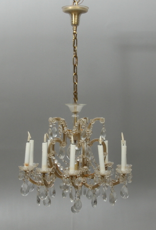 LJUSKRONA, 10 st ljusarmar, Maria Theresia-stil, 1900-talet.