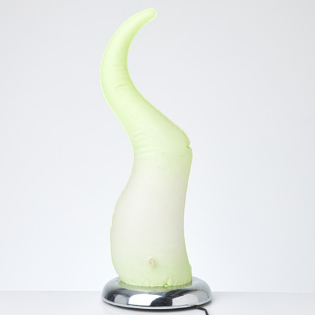 TABLE LAMP. Later parts of the 20th century, inflatable plastic frame ...