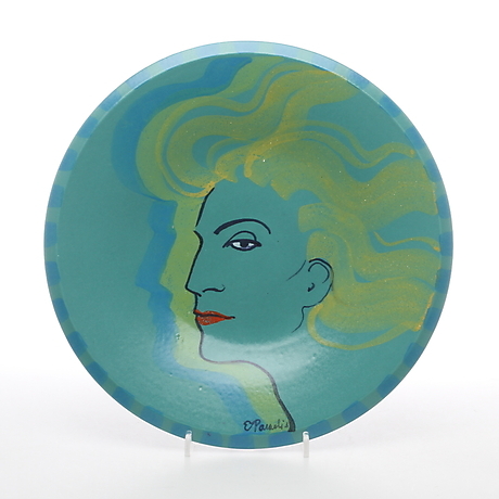 PLATE, ceramics, Eva Paradis, Paradis workshop, Öland. Ceramics