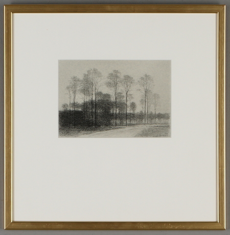 GUNNAR NORRMAN. "Spring evening", drawing, signed and dated 1987. Art ...