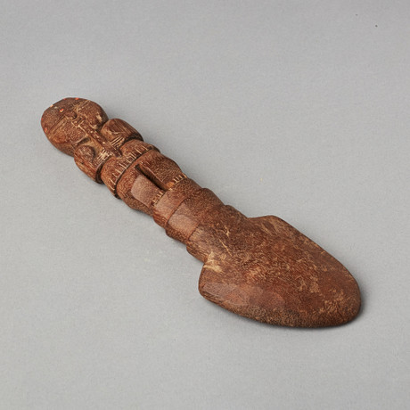 WOOD, probably Inca, c. 1400-1550 AD, Peru, cut wood, spondylus shell ...