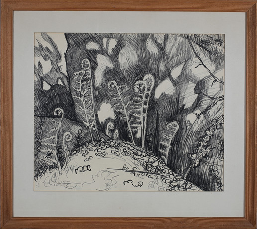 GUNNAR ERDTMAN. Charcoal drawing, dated 1947 and signed. Art - Drawings ...