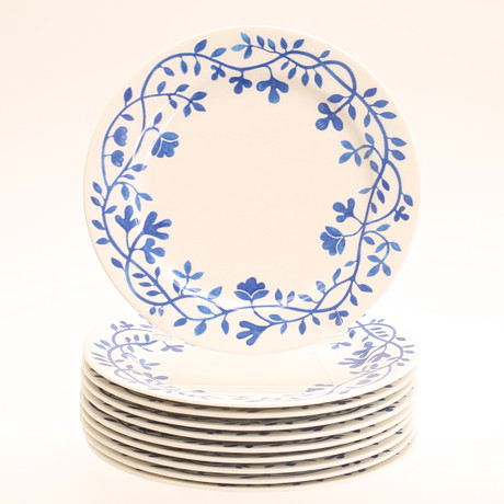 KATARINA BRIEDITIS. A set of 10 plates, “Pergola”, Rörstrand. Ceramics ...